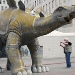 Missing man turns up dead inside a stegosaurus statue, obviously