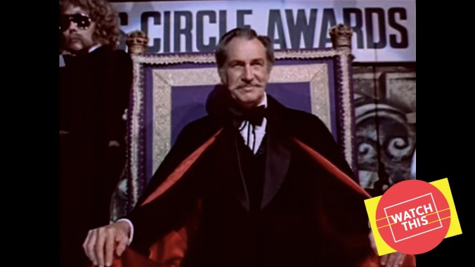 King of the hams Vincent Price struts his hour upon the stage in Theatre Of Blood