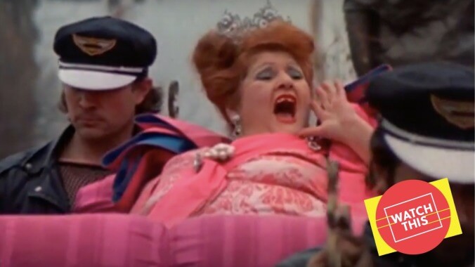 Edith Massey played the ultimate fascist monster in the finale of John Waters’ Trash Trilogy