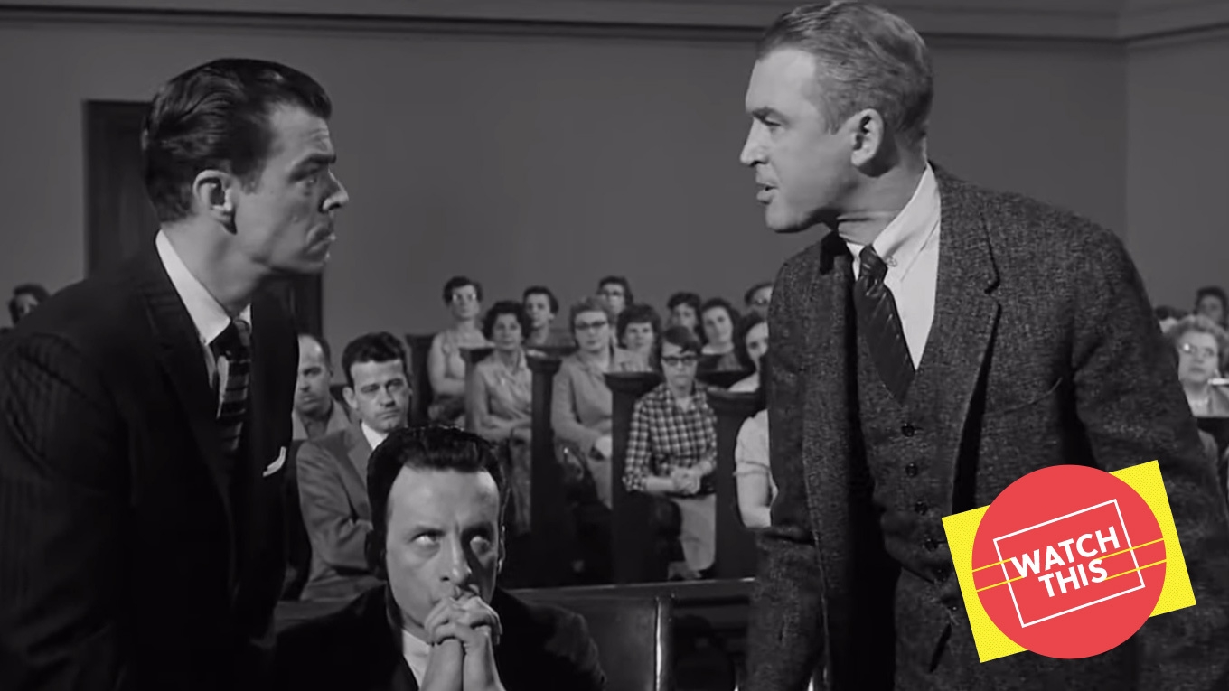 Jimmy Stewart and George C. Scott faced off in one of film’s greatest courtroom dramas