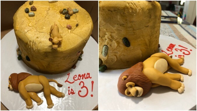 Child’s birthday wish for world’s saddest Lion King cake comes true