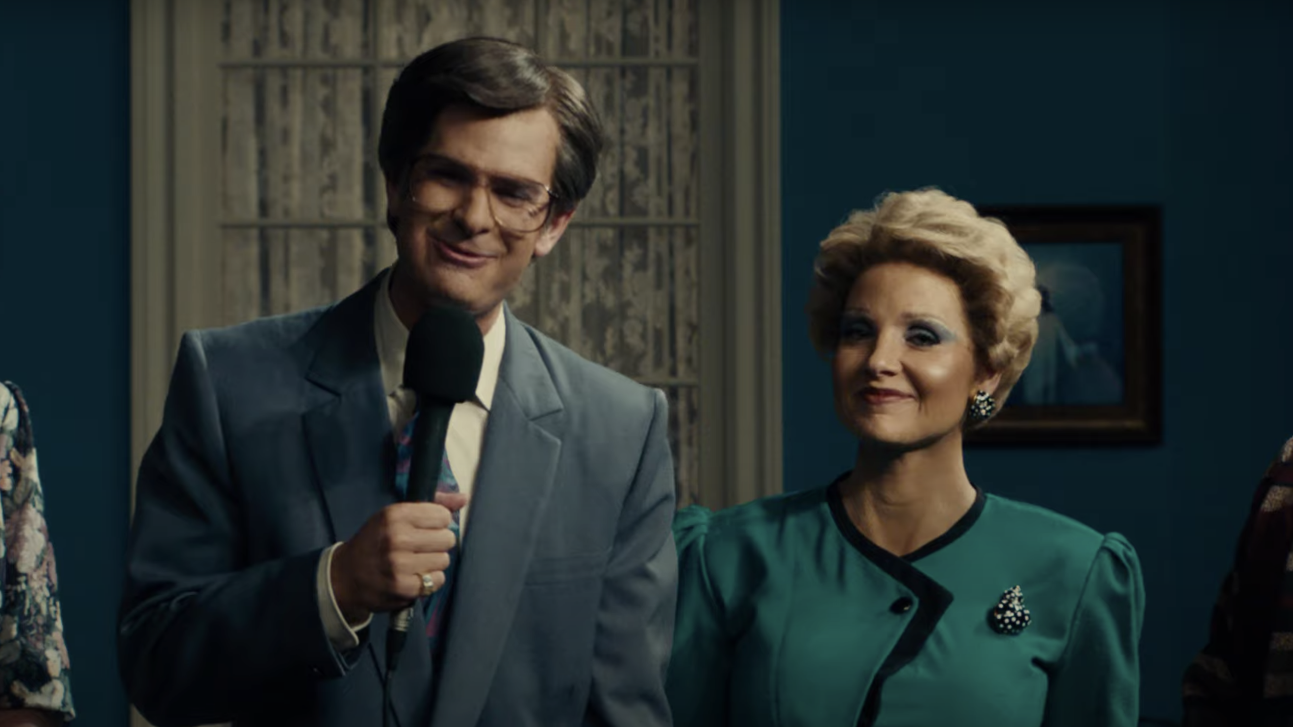 Jessica Chastain and Andrew Garfield suit up as superstar televangelists in The Eyes Of Tammy Faye trailer
