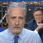 Jon Stewart sort-of endorses the COVID lab theory to The Late Show's first live audience