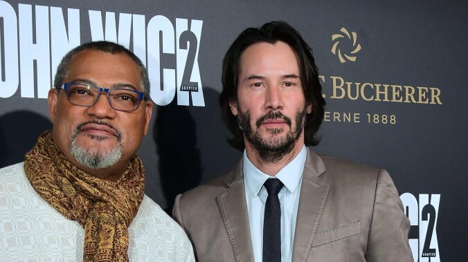 Don't worry, Laurence Fishburne is sticking around for John Wick 4