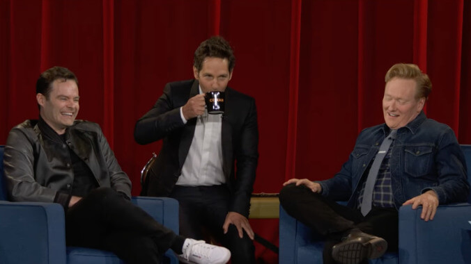 Watch Paul Rudd force Mac & Me on Conan O'Brien one final time