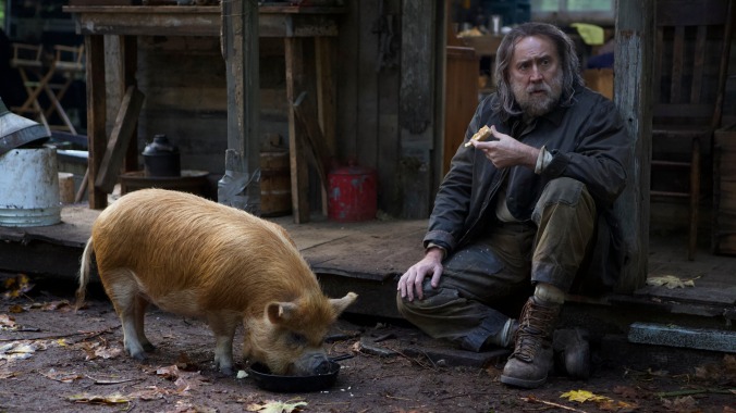 Nicolas Cage is on the hunt for a hog in the Pig trailer