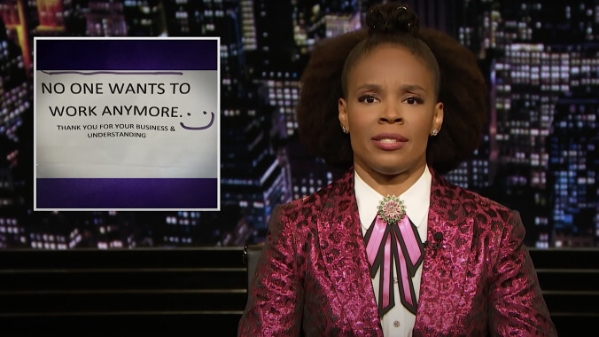 Amber Ruffin works overtime explaining how the so-called labor crisis is actually a workers' revolt