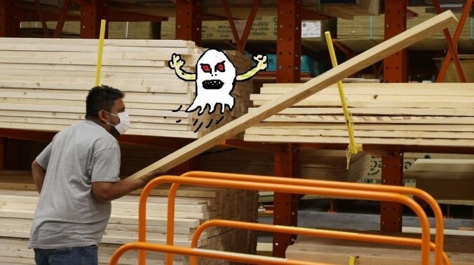 Secular law interferes with spiritual warriors' attempt to exorcise lumber at Home Depot