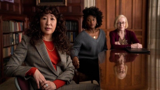 Sandra Oh has the best nameplate in the first look at Netflix comedy The Chair