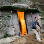 Welcome to Mr. Tiger's Cave House, which is, unsurprisingly, a little house built into a mountainside