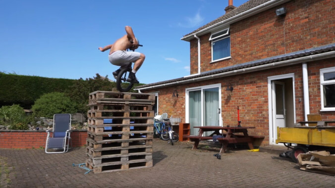 Good afternoon, here are some sweet unicycle tricks