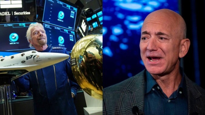 Lousy new space race heats up as Richard Branson plans to beat fellow rich jerk Jeff Bezos to the stars