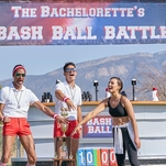 The Bachelorette bashes some balls in the “The Bachelorette’s Bash Ball Battle”