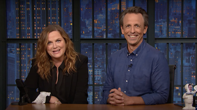 Amy Poehler and Seth Meyers ask, "Really!?!," of the billionaires fleeing Earth in vanity rockets