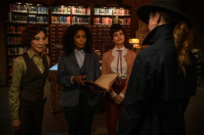 Don’t mess with Gunpowder Milkshake stars Angela Bassett, Michelle Yeoh, and Carla Gugino