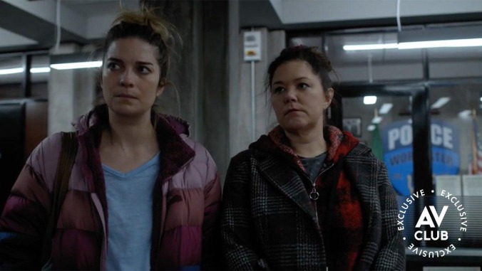 It's Allison and Patty vs. the police in exclusive Kevin Can F**K Himself finale clip