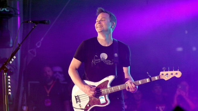 Mark Hoppus is at least feeling well enough to pick up his bass again