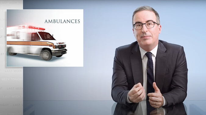 John Oliver sounds the siren over our broken EMT system