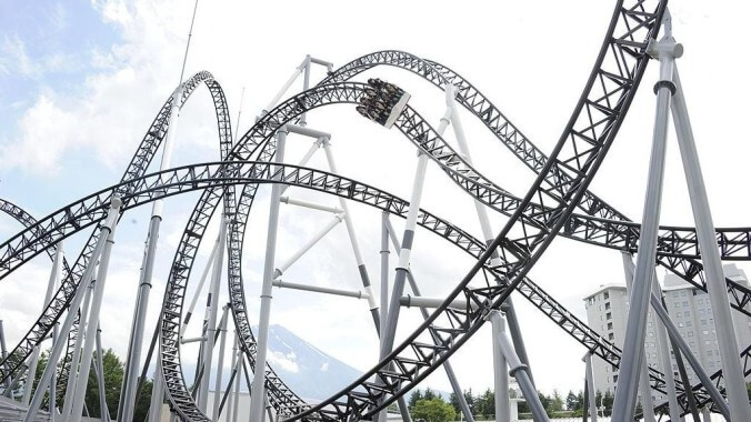 Roller coaster that goes at 