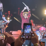 Dave Grohl and former enemy/child drummer Nandi Bushell finally perform live together
