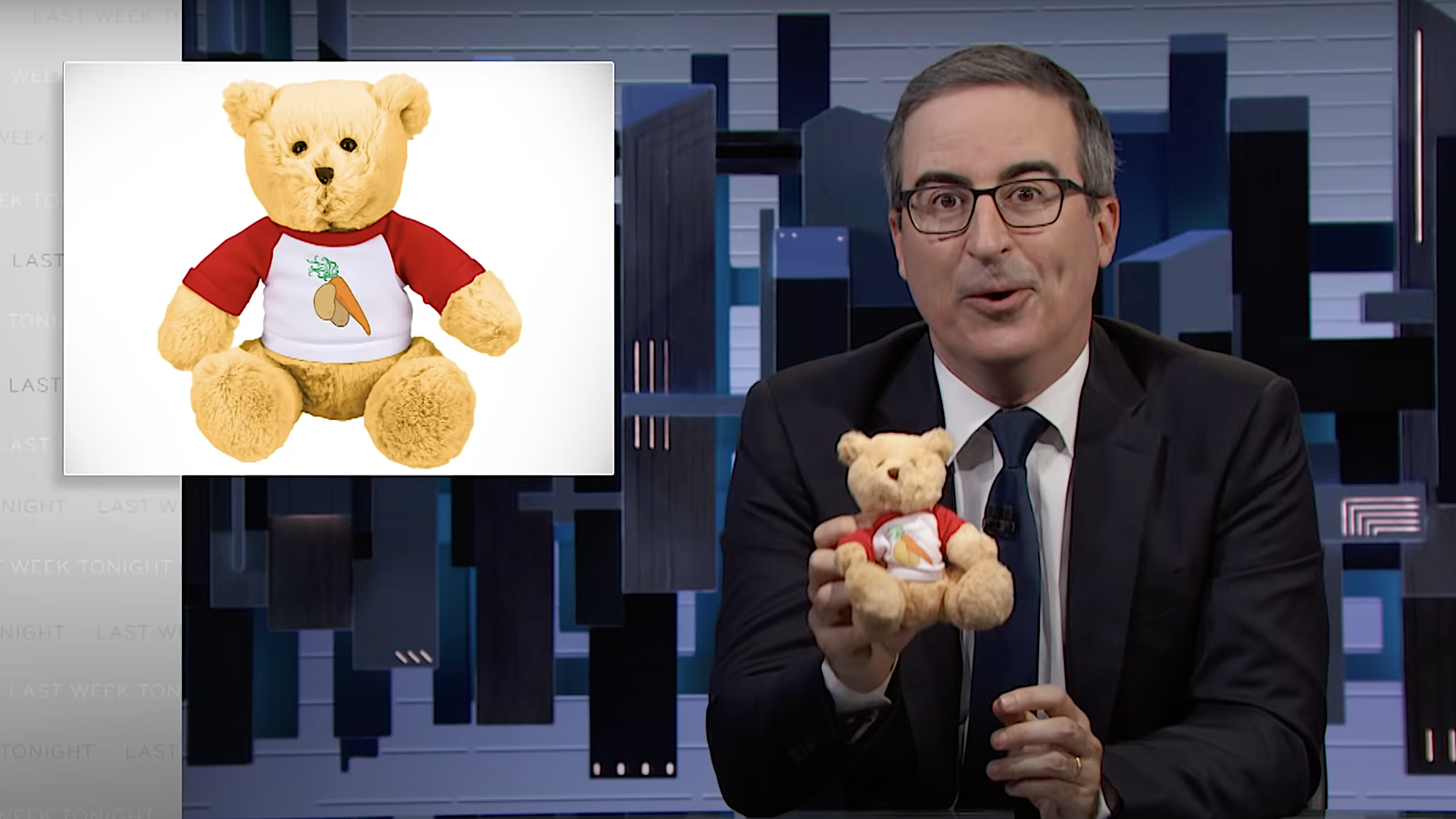 John Oliver rains mockery and teddy bears on Belarus’ vain, touchy, hair-obsessed dictator