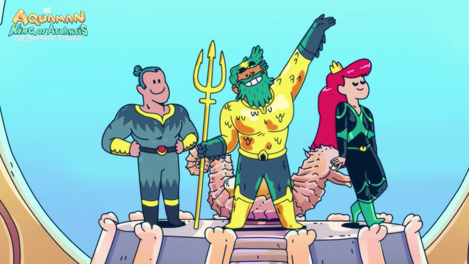 The trailer for HBO Max's new Aquaman cartoon sure is silly