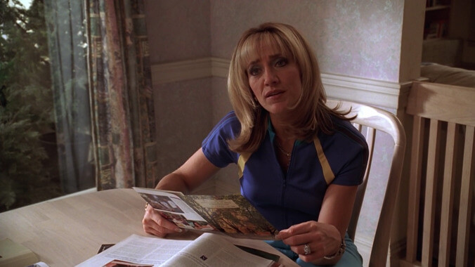 Edie Falco reprised her role as Carmela in The Many Saints Of Newark but the scene got cut