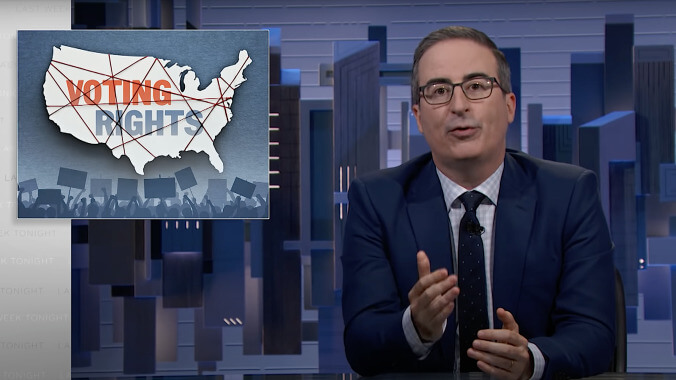 John Oliver lays out the GOP's in-progress racist voter suppression blitz