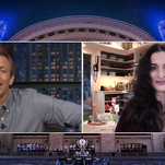 Jenny Slate tells Seth Meyers about not keeping it together when she met Alanis Morissette