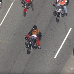 Gritty rides motorcycle, implores us to 