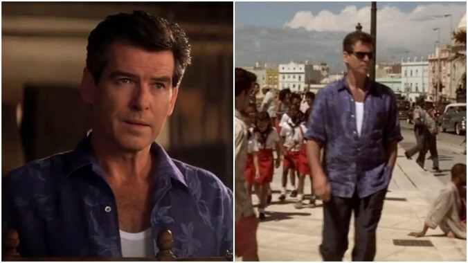 Pierce Brosnan’s Tommy Bahama moment in Die Another Day (2002)