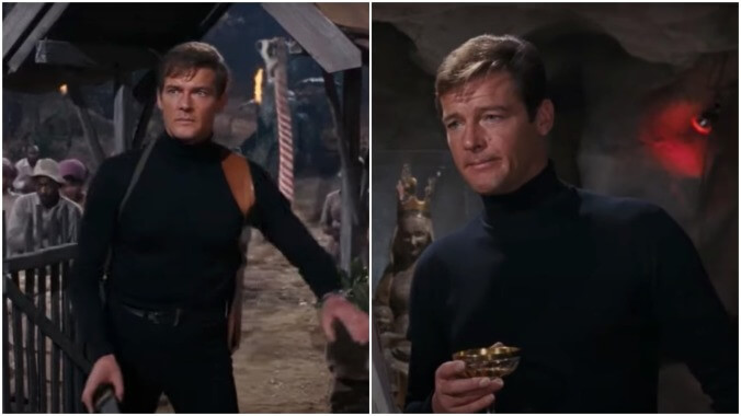 Roger Moore’s tactical turtleneck in Live And Let Die (1973)