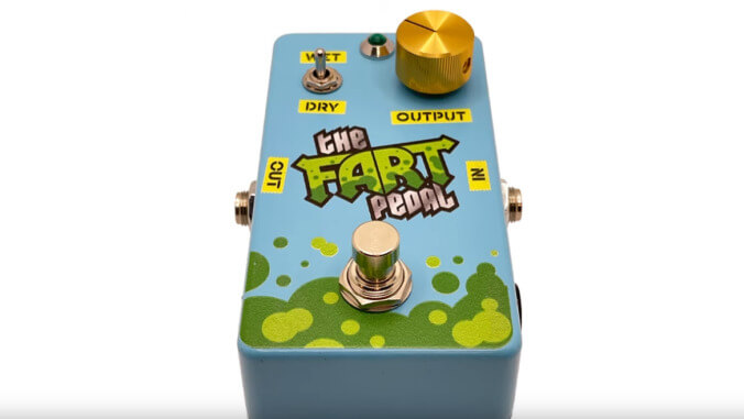 Rip a solo with the guitar pedal that turns every note into a fart sound