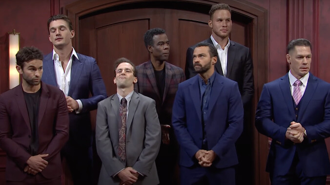 All the famous bachelors vie for Kim Kardashian West on SNL's cameo-studded dating show