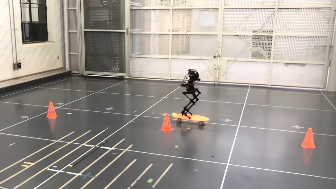 Allow this creepy little robot to skateboard on into your nightmares