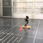Allow this creepy little robot to skateboard on into your nightmares
