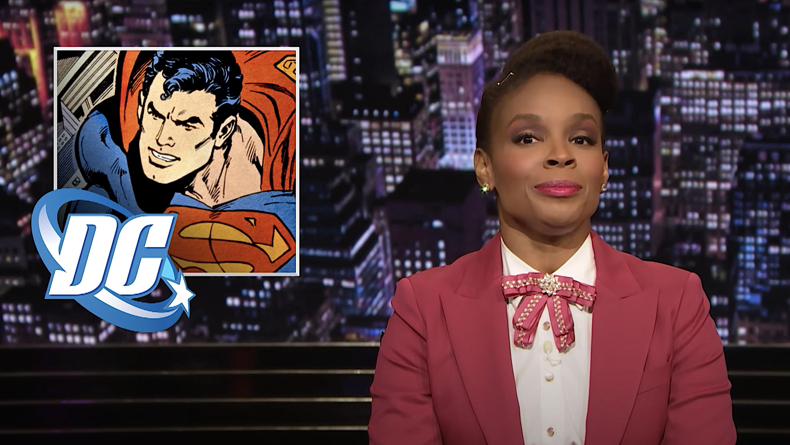 To those crying that Superman’s bisexuality ruining their childhood, Amber Ruffin says, “Bitch, please”