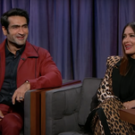 Kumail Nanjiani and Salma Hayek make for a charming Marvel Team-Up on Jimmy Kimmel Live