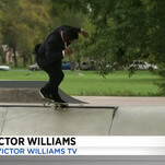 News anchor ends local skatepark dispatch by shredding into the sunset