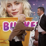 Jimmy Kimmel helps Billie Eilish cross items off of her childhood bucket list