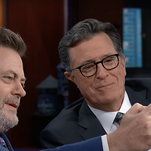 Stephen Colbert invites himself along on Nick Offerman's celebrity nature hike