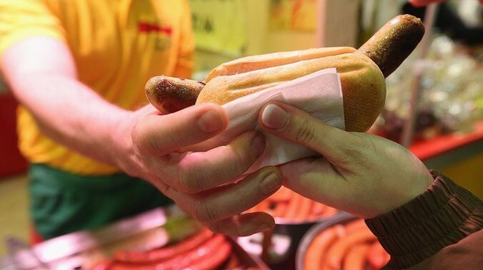 Halloween becomes properly scary with introduction of candy corn-stuffed bratwurst