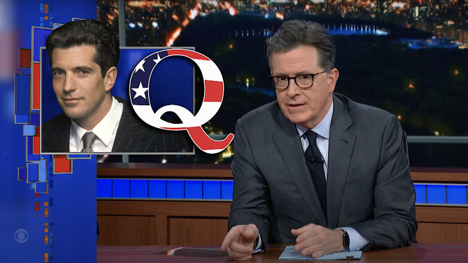 Stephen Colbert questions QAnon cultists' latest cuckoo conspiracy