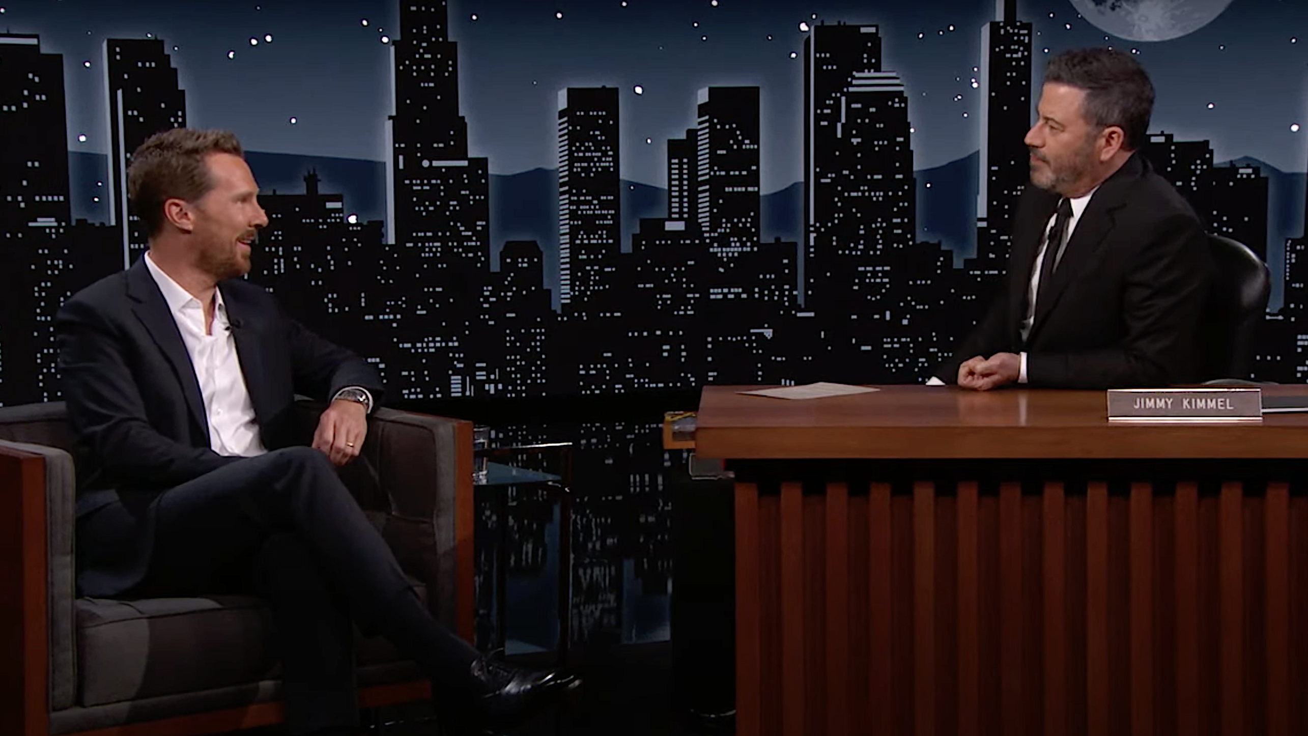 Benedict Cumberbatch won’t reveal MCU secrets to Jimmy Kimmel, but he will castrate your cows