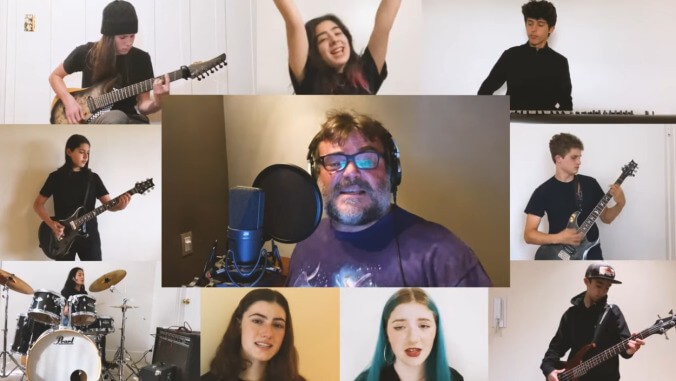 Jack Black did a Bowie cover with a bunch of kids to celebrate the 