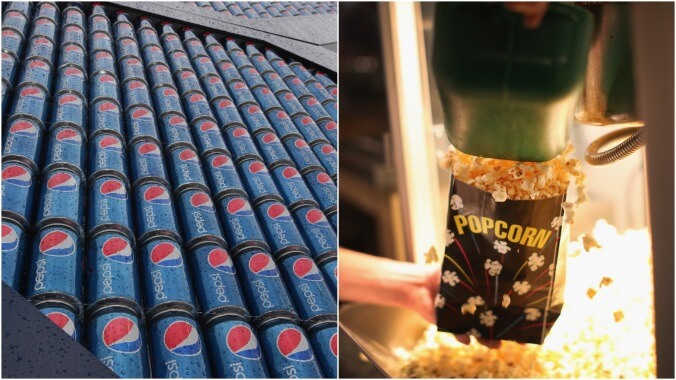 Movie-deprived degenerates claim combining Pepsi and popcorn tastes good, actually