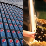 Movie-deprived degenerates claim combining Pepsi and popcorn tastes good, actually