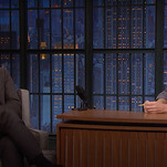 On Late Night, Peter Sarsgaard talks about wife Maggie Gyllenhaal directing him to make love to a tree