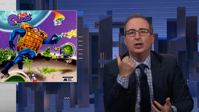 John Oliver encourages snack companies to make tie-in video games instead of more bad tweets