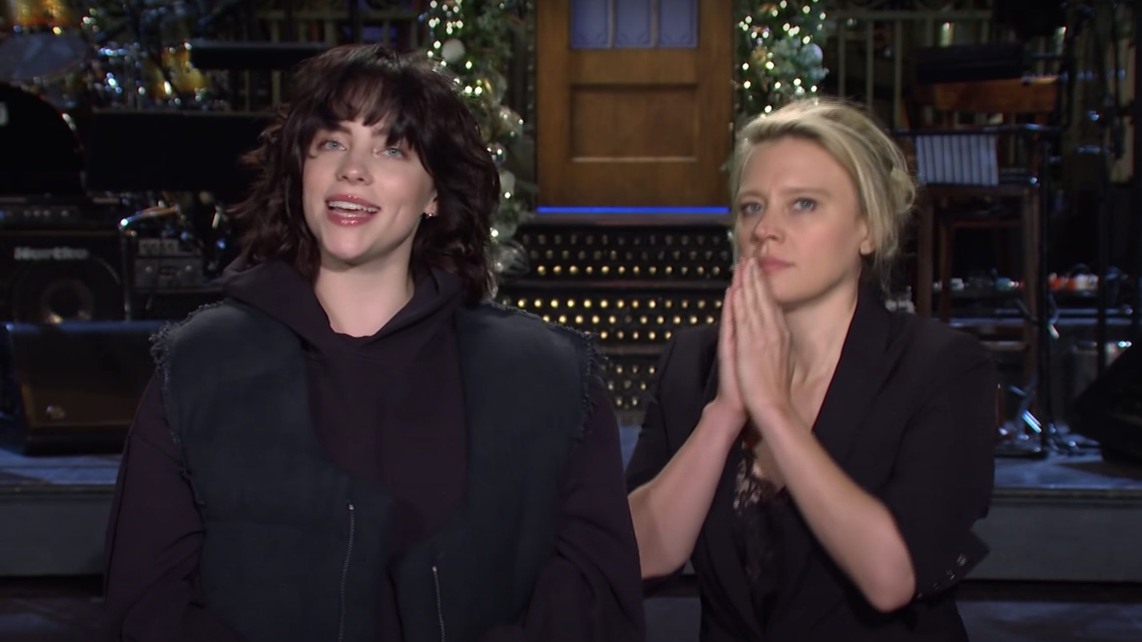 Kate McKinnon & Billie Eilish joke about her age in this week’s SNL promo